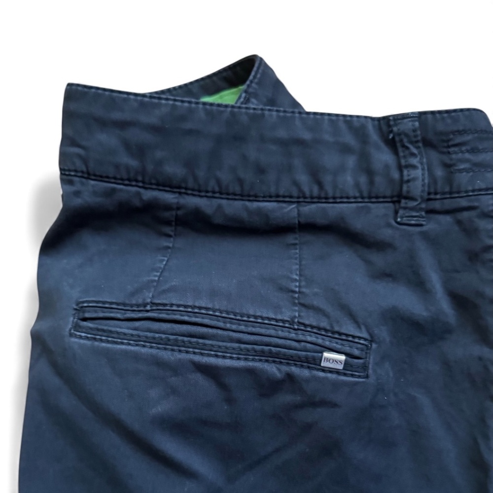 HUGO BOSS Black cropped cotton pants Size 8 - Picture 3 of 8